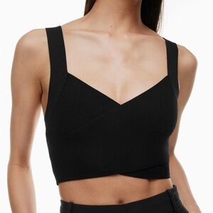 Babaton Sculpt Knit Greek Tank - Black